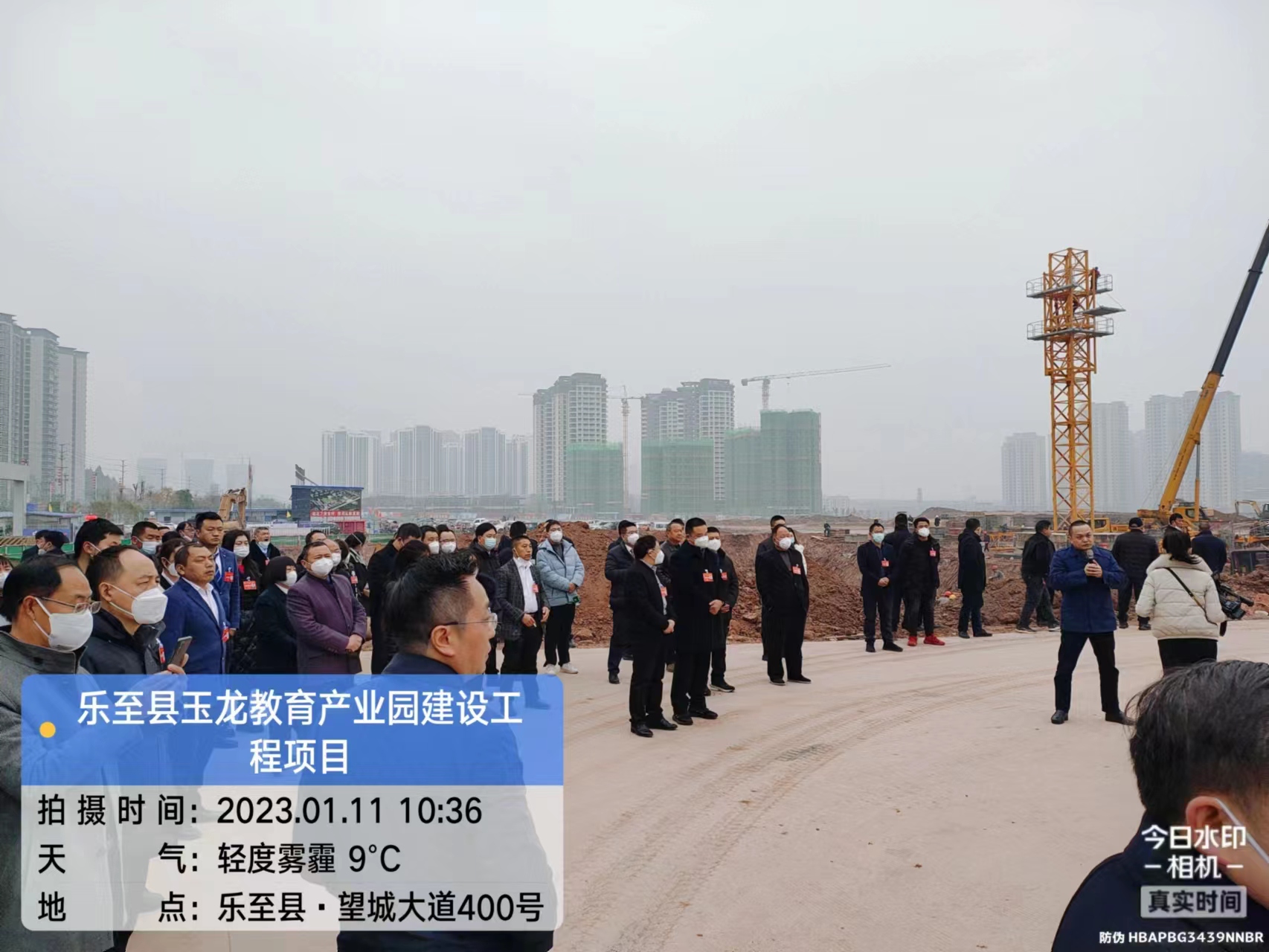 縣人大代表視察縣重點建設(shè)項目工程